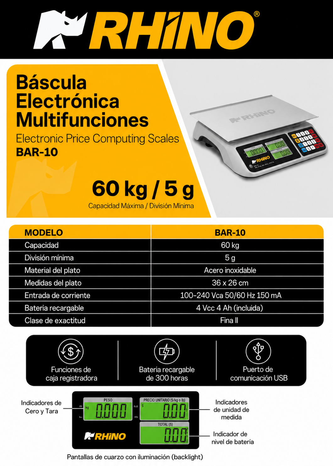 compra bascula electronica maha