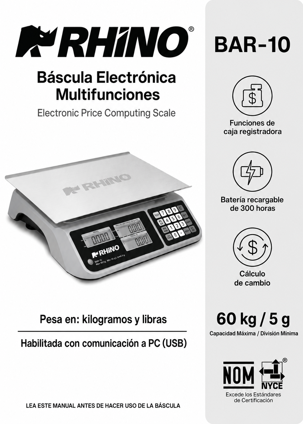 precio bascula electronica maha