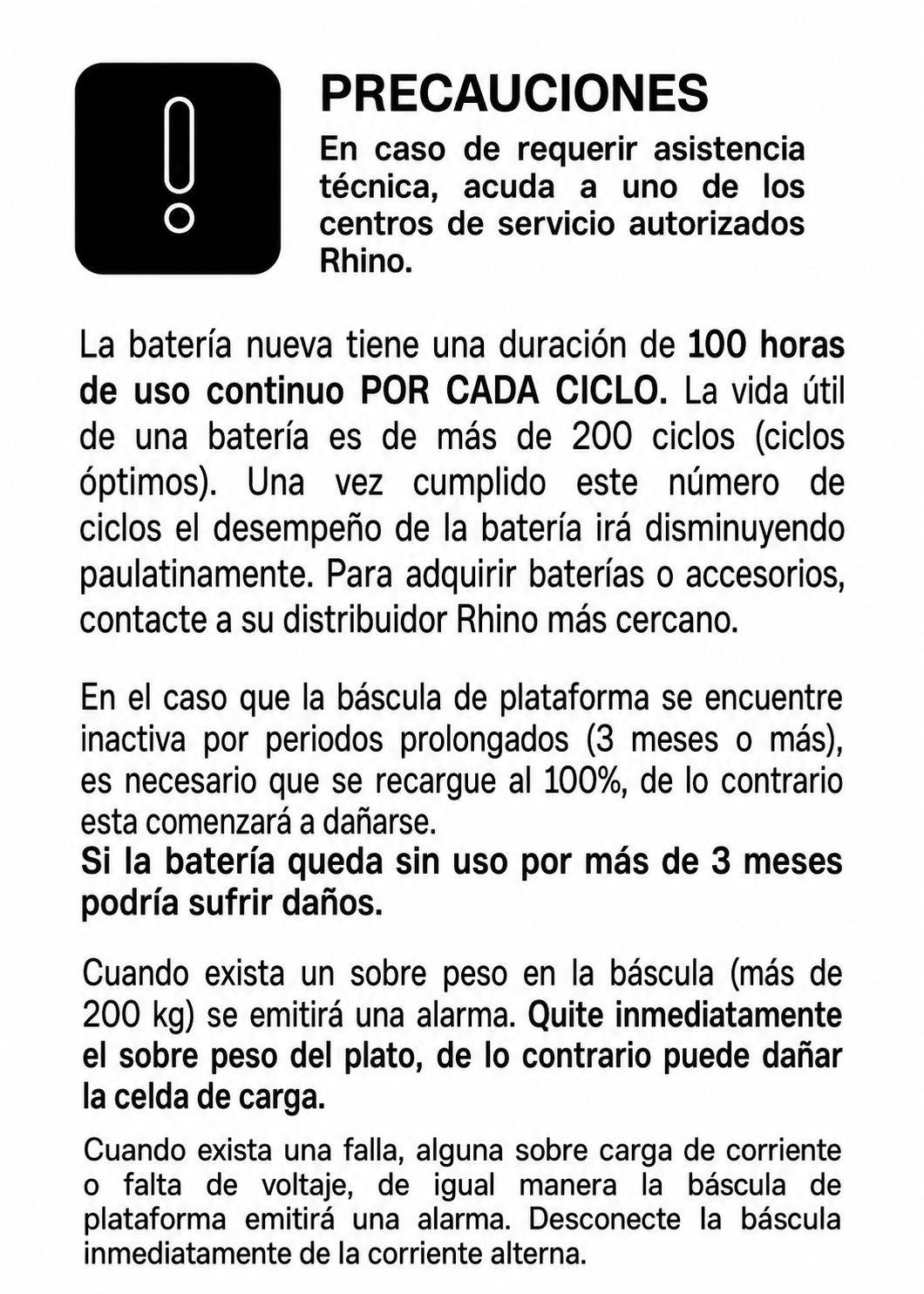compra bascula industrial rhino en maha