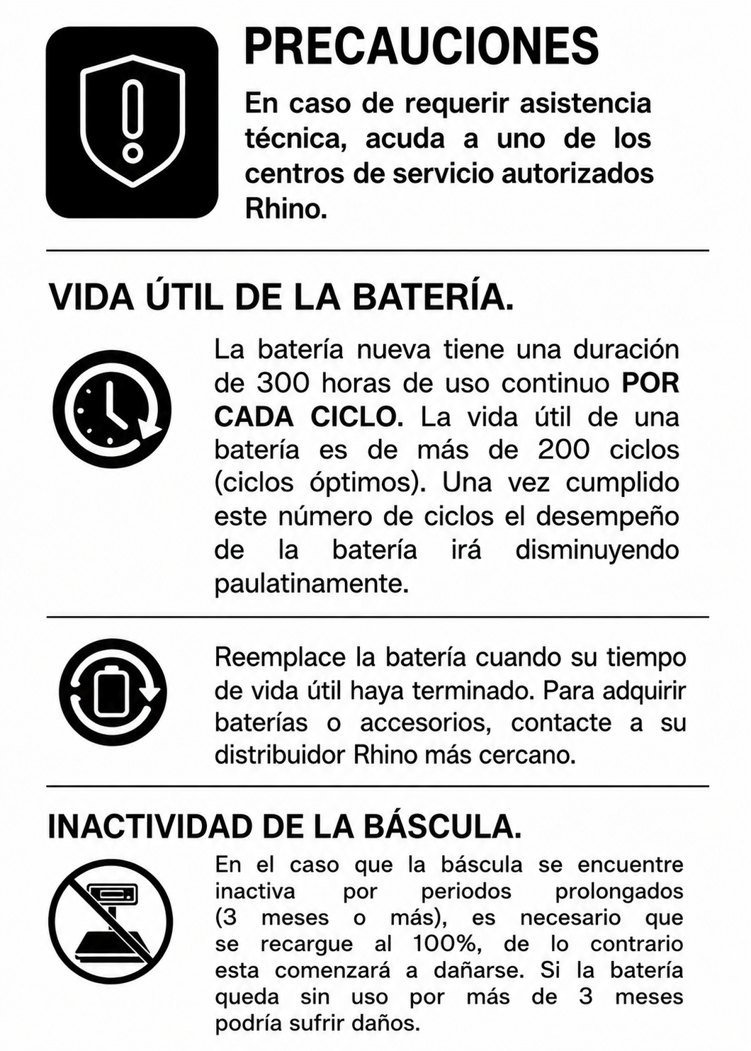 compra bascula industrial rhino de venta solo en maha