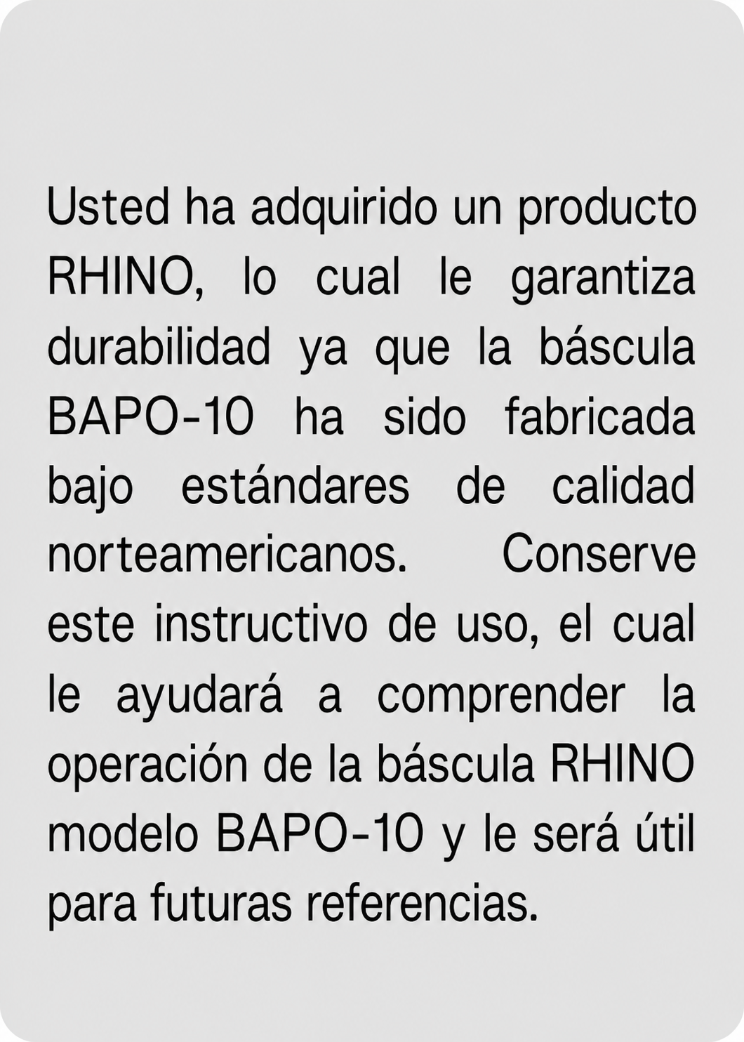 compra bascula industrial rhino de venta solo en maha