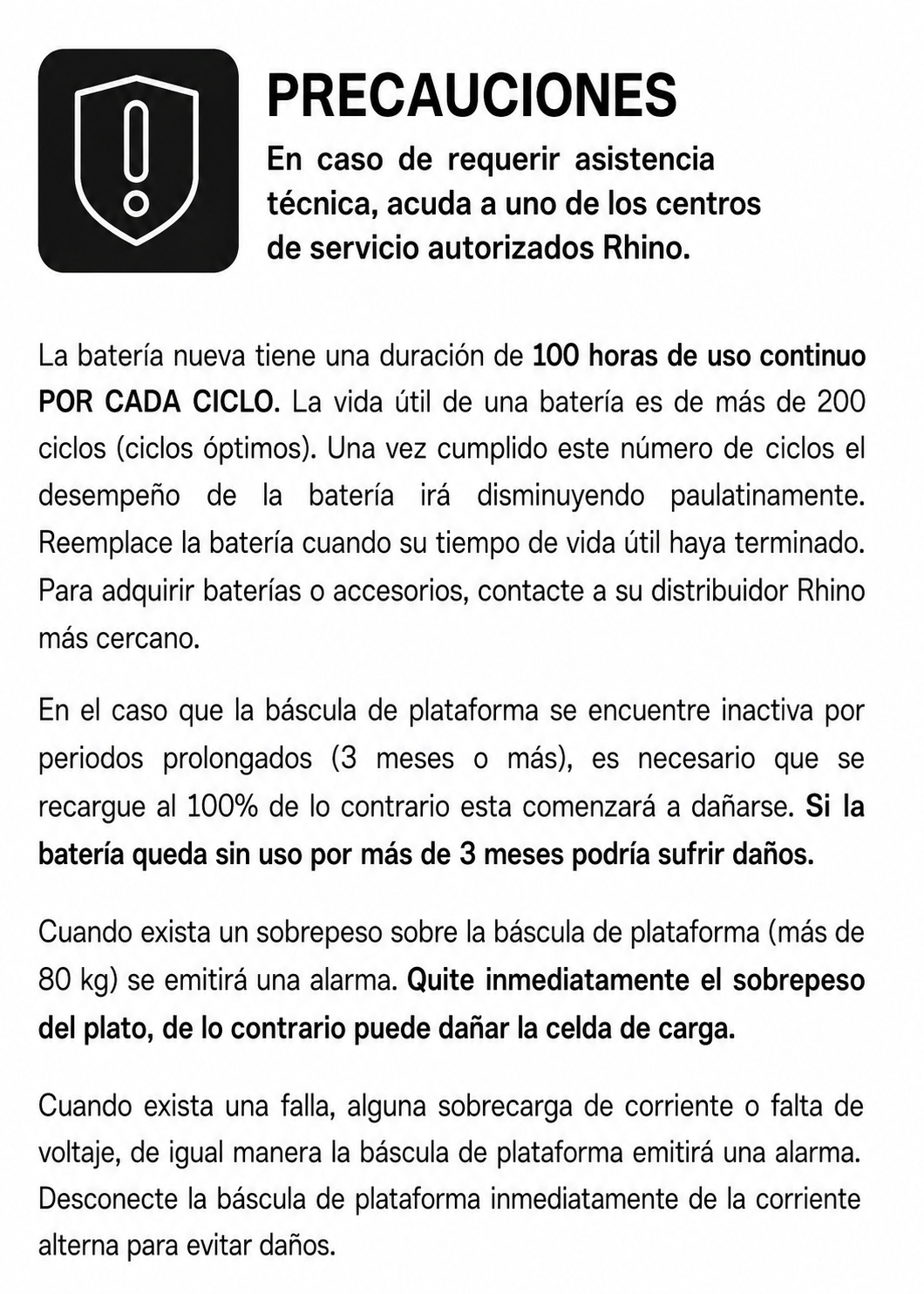 compra bascula industrial rhino de venta solo en maha