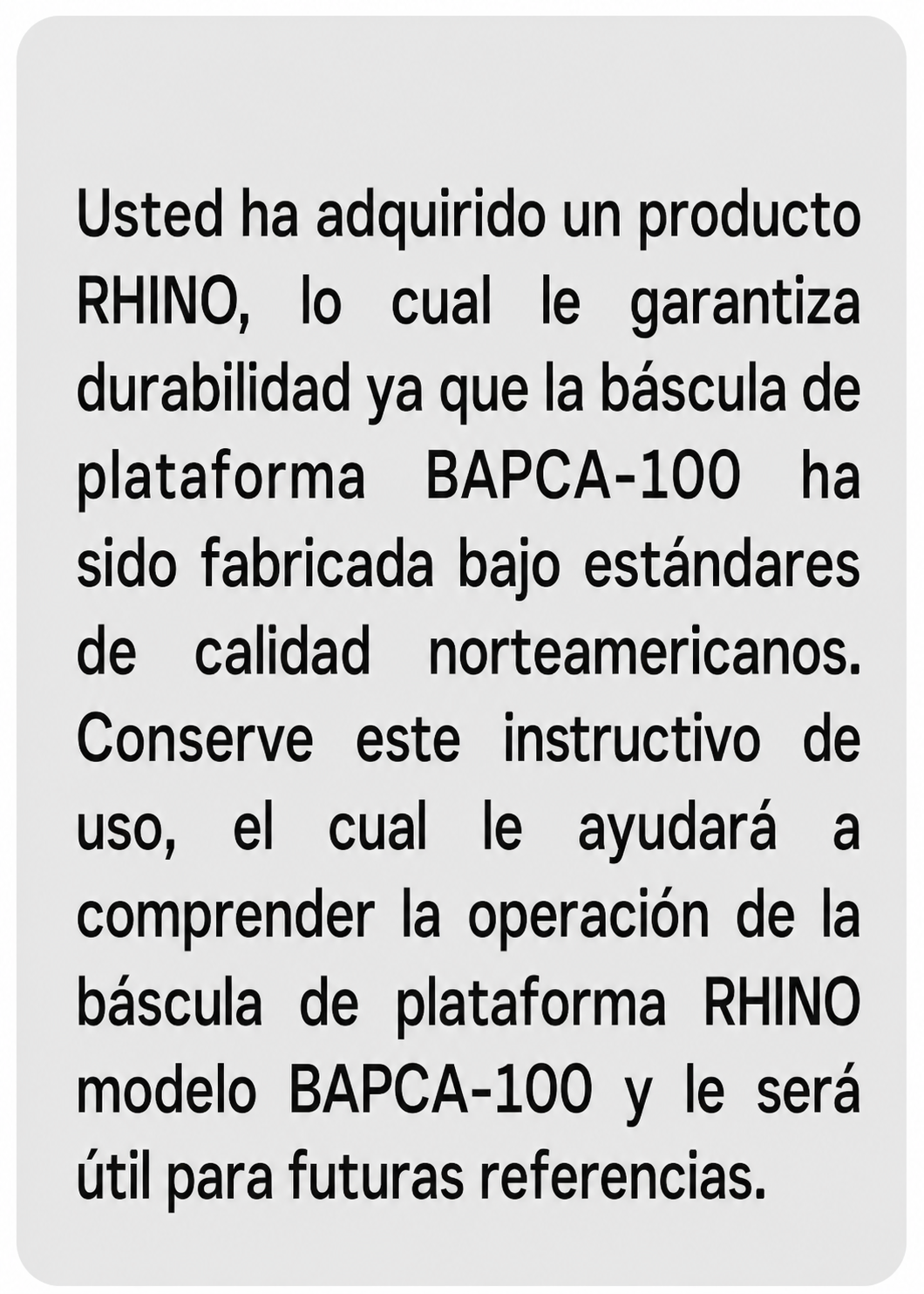 compra bascula industrial rhino de venta solo en maha