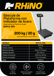 compra bascula industrial rhino de venta en maha