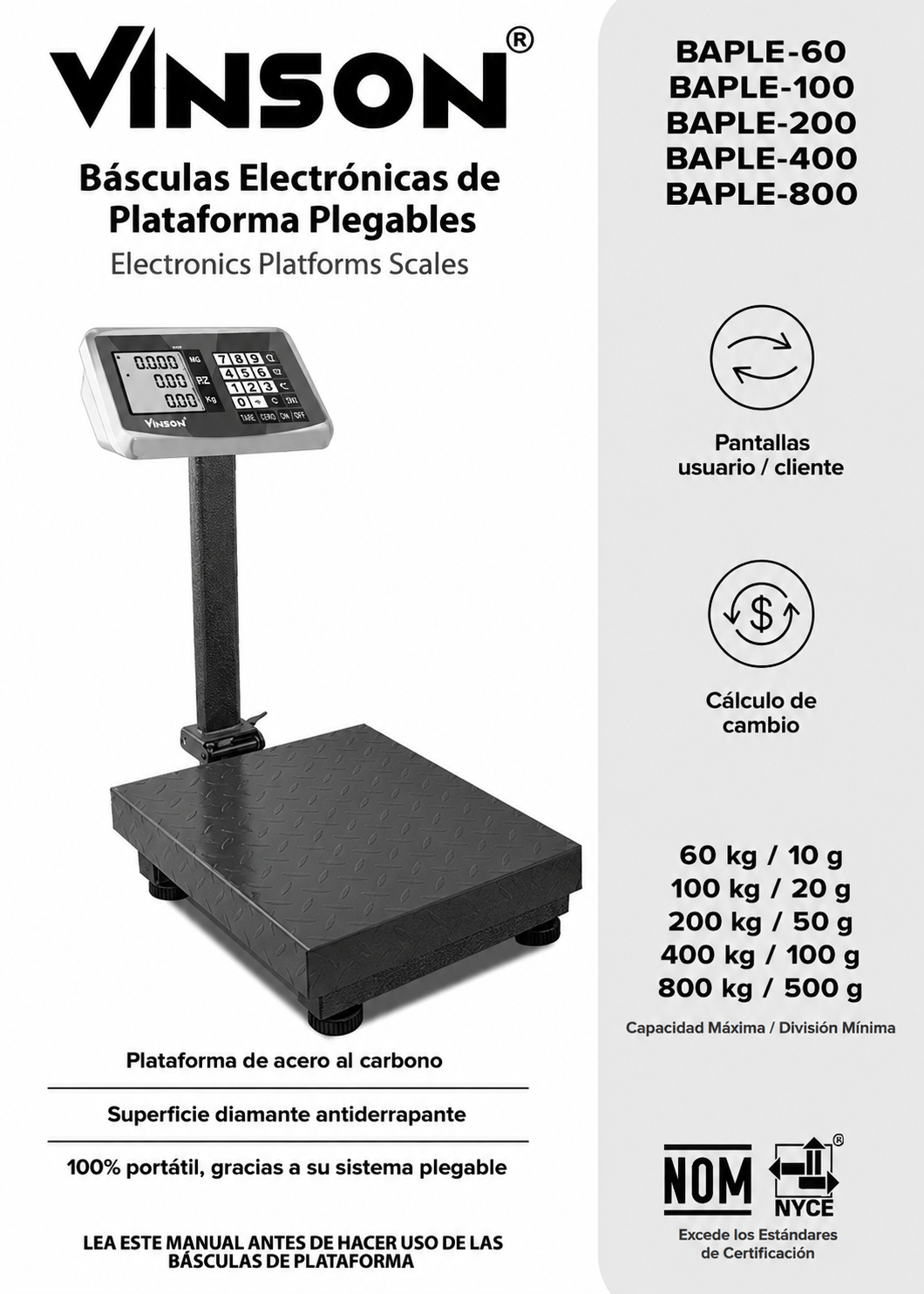 compra bascula industrial rhino de venta solo en maha