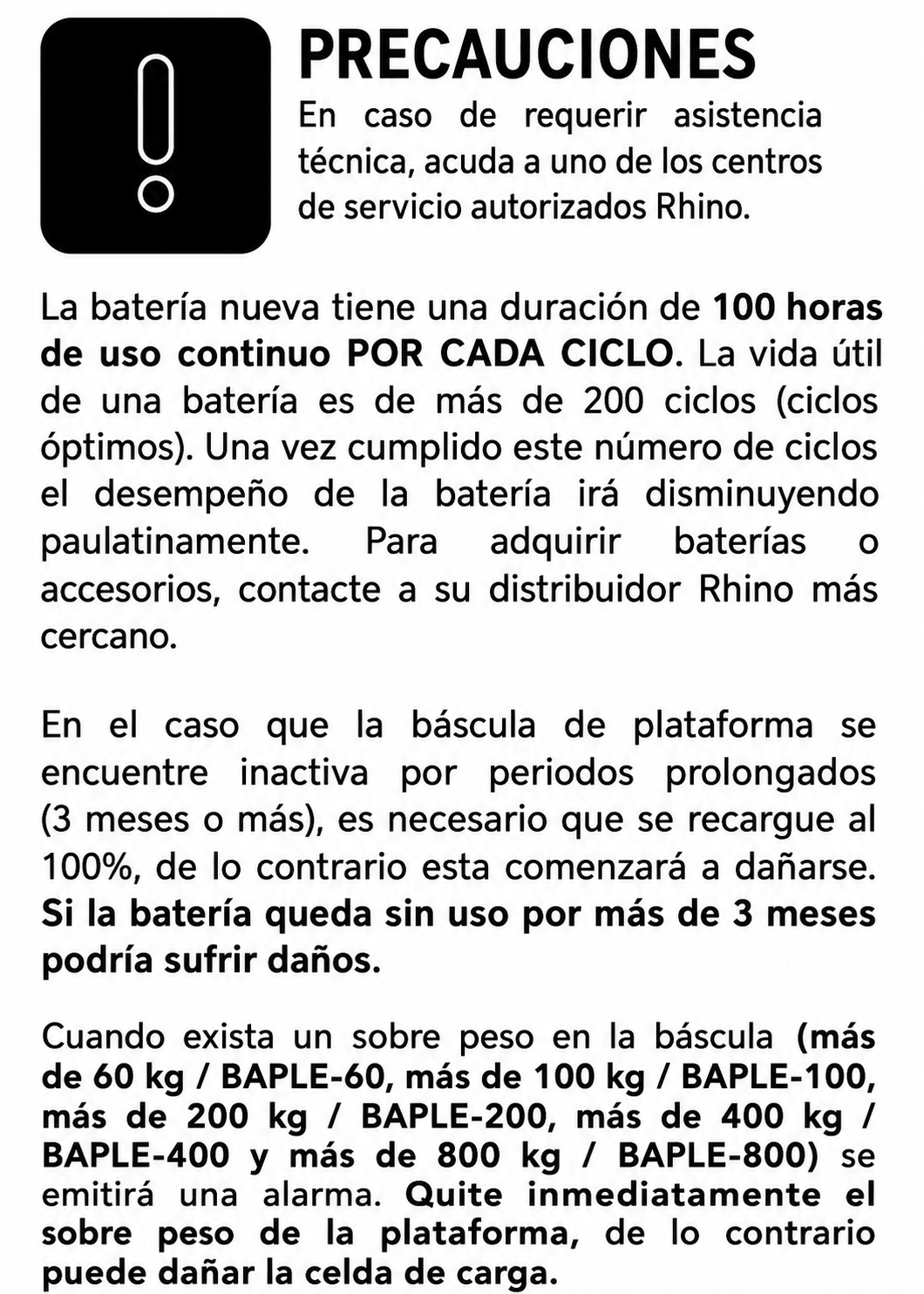 compra bascula industrial rhino de venta solo en maha