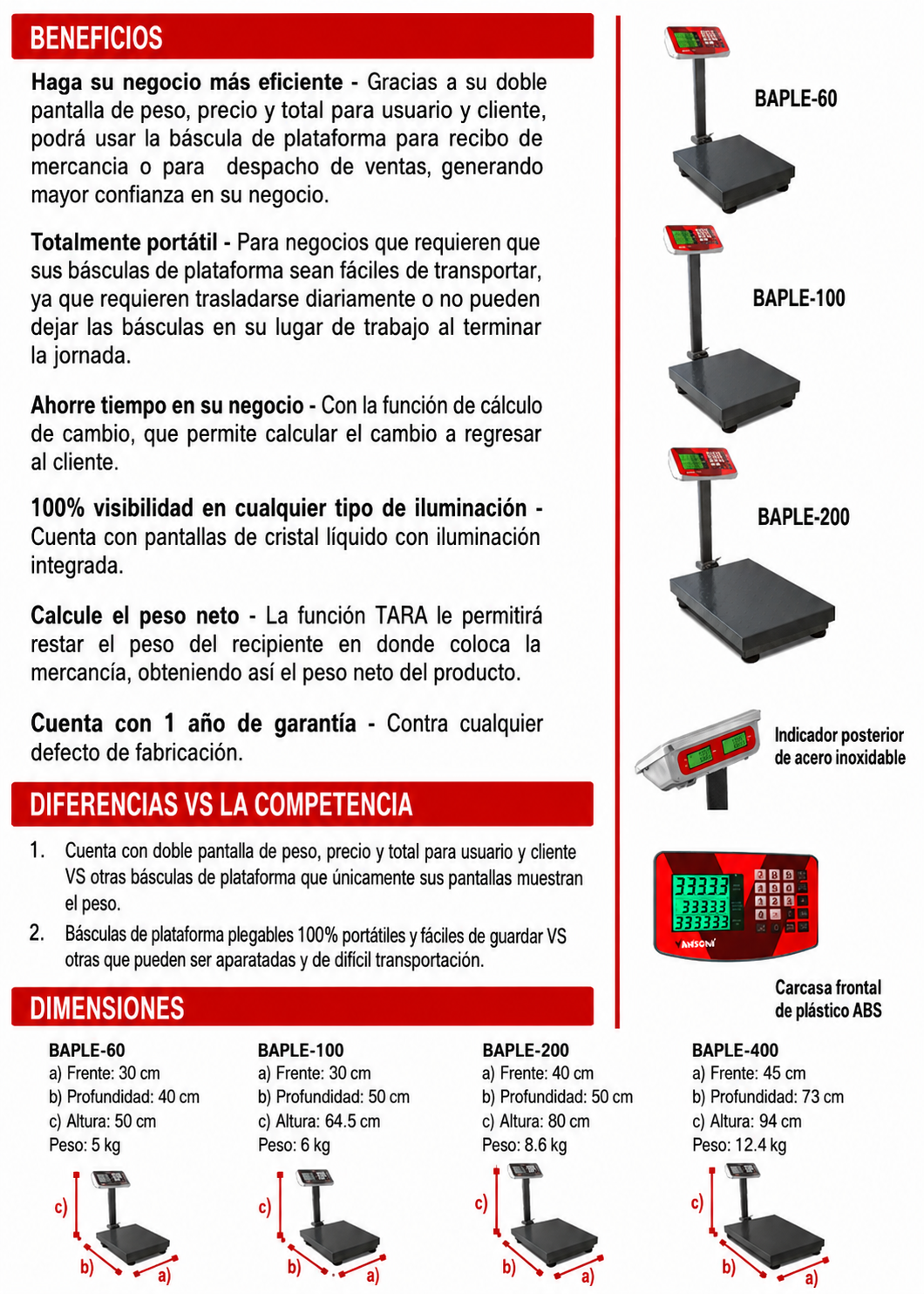 compra bascula industrial rhino de venta solo en maha