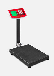 Bascula peso / precio de plataforma plegable con doble pantalla, batería recargable y conteo de piezas 100 kg división mínima 20 g medida de plato 30x50 cm. Vinson BAPLE-100 — imagen de producto