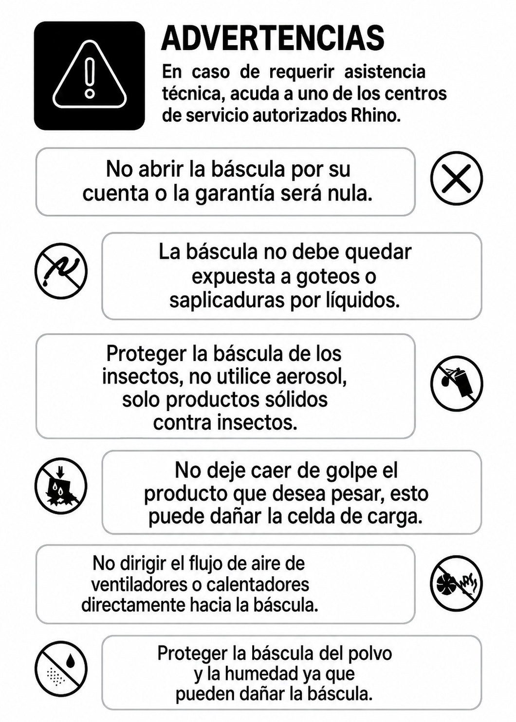 compra báscula indicadora de peso y precio rhino de venta solo en maha