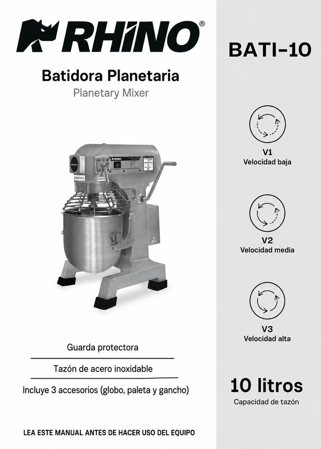 compra batidoras planetarias rhino en maha