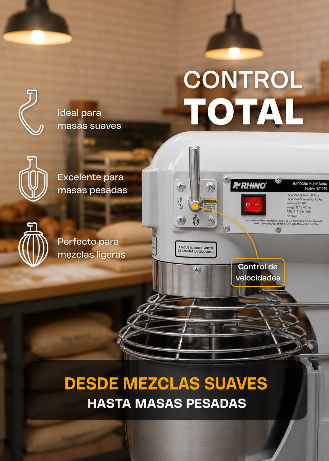 compra batidoras planetarias rhino en maha