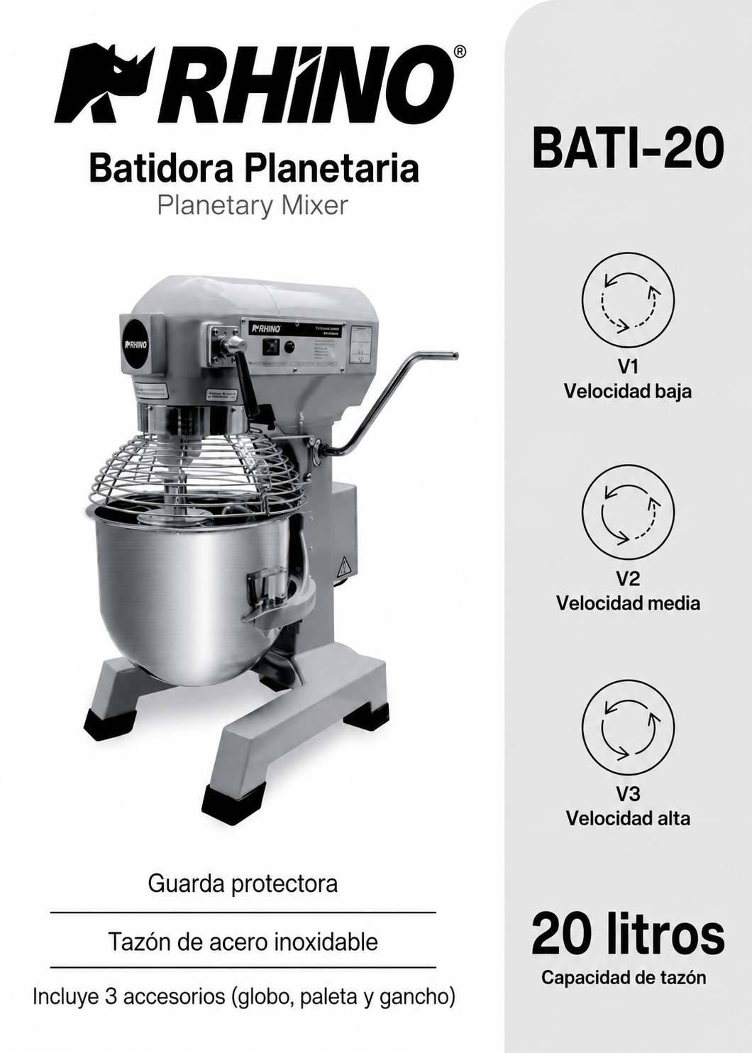 compra batidora planetaria rhino en maha