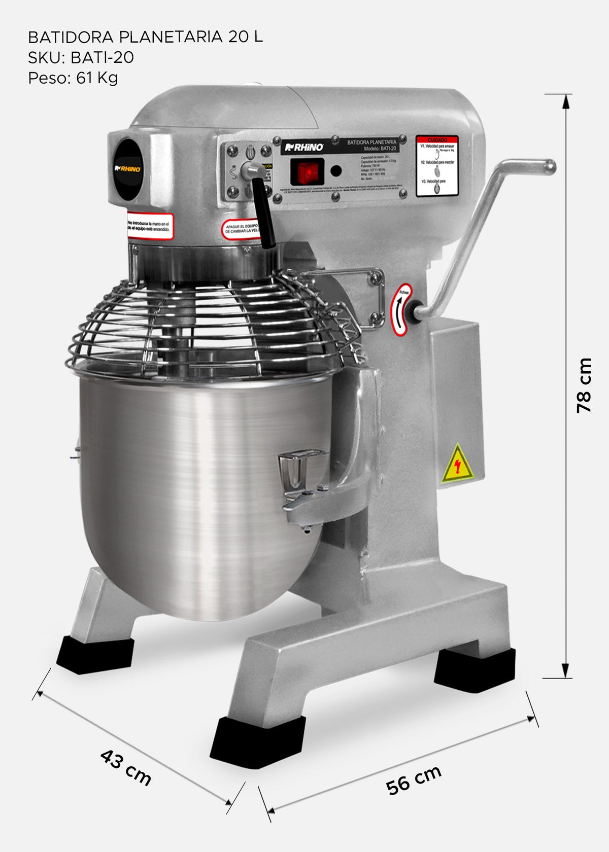 compra batidora planetaria rhino en maha