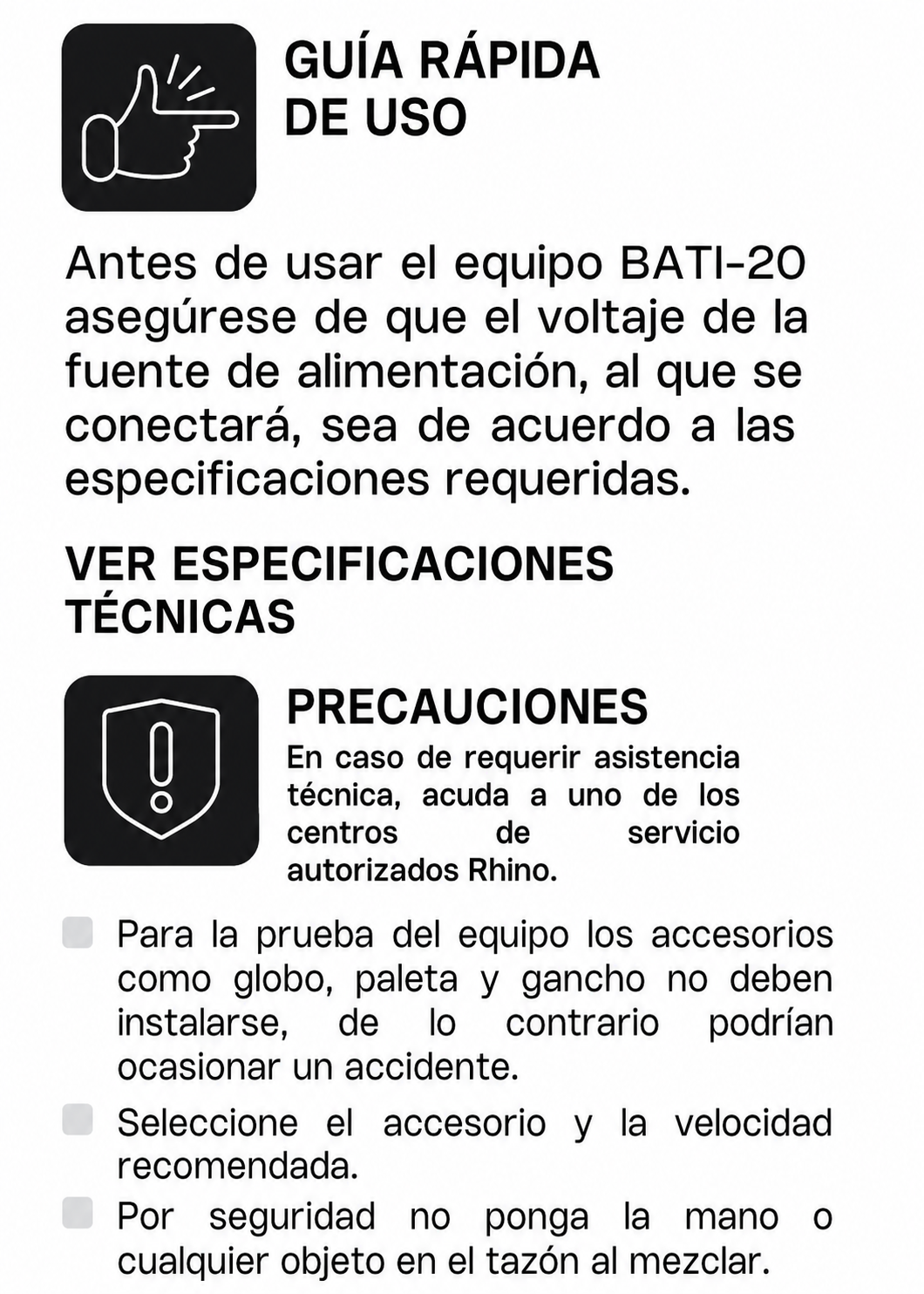 compra batidora planetaria rhino en maha
