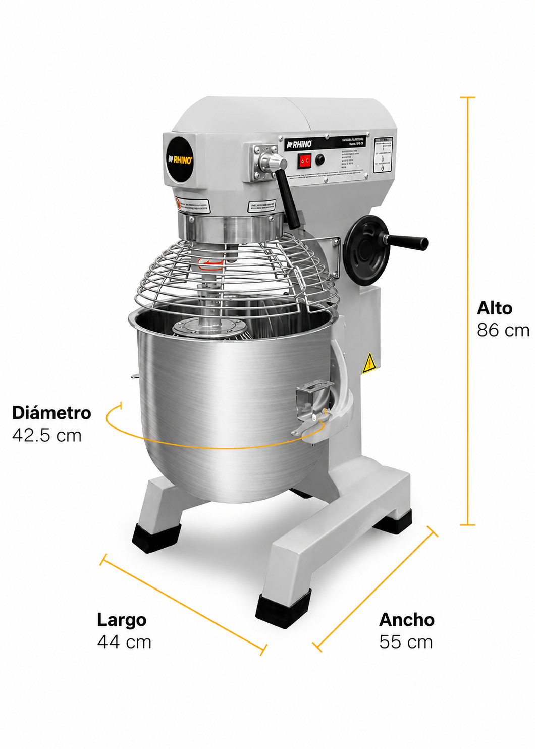 batidora planetaria rhino en maha
