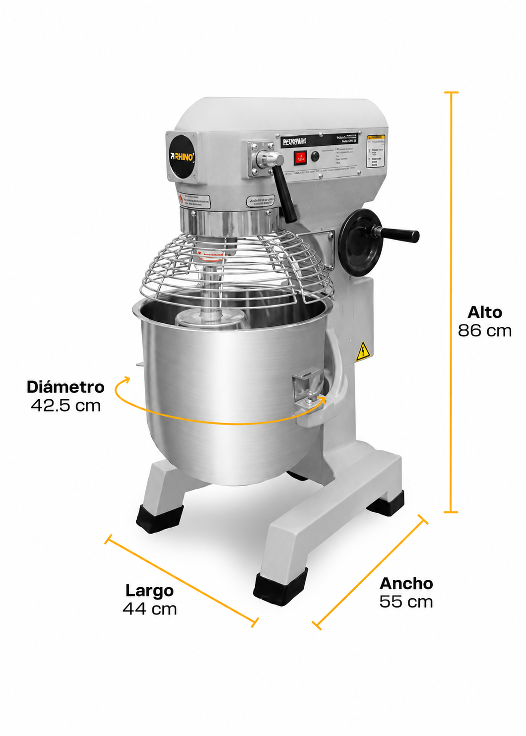 batidora planetaria rhino en maha