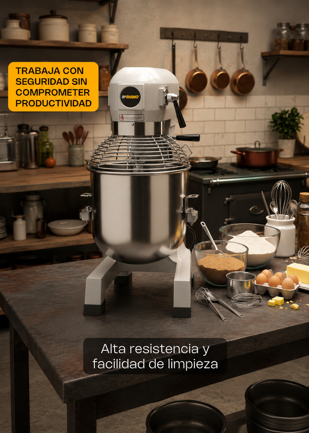 batidora planetaria rhino en maha