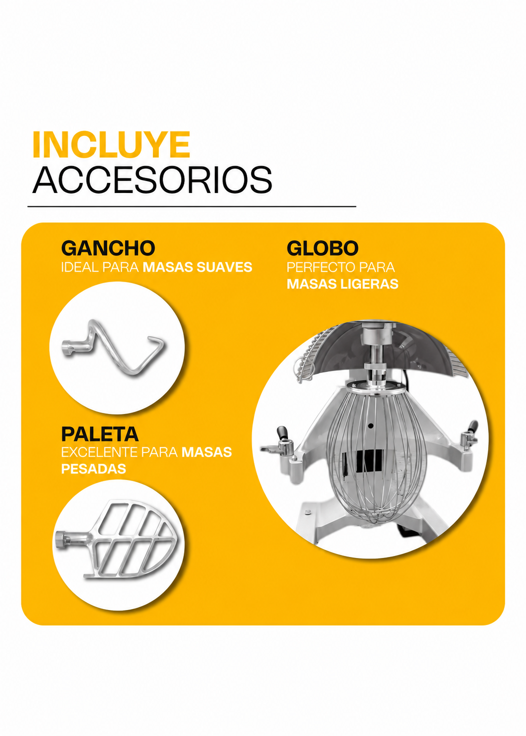 Batidora planetaria de acero inoxidable plata 40 L, amasado 9 kg