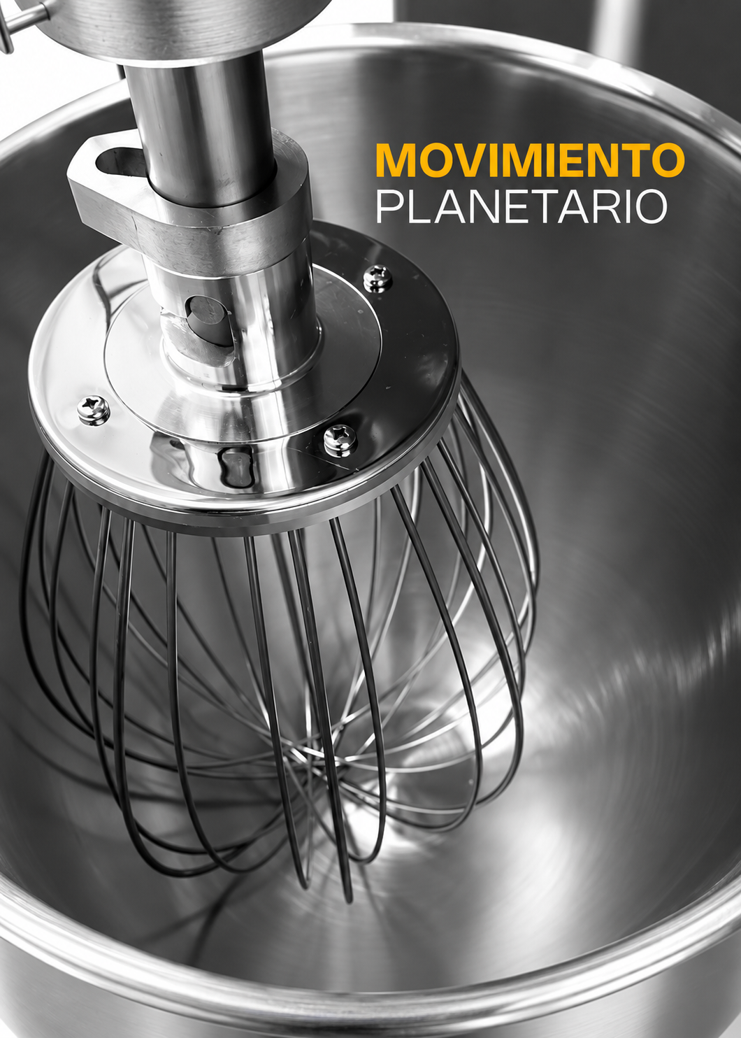 Batidora planetaria de acero inoxidable plata 40 L, amasado 9 kg