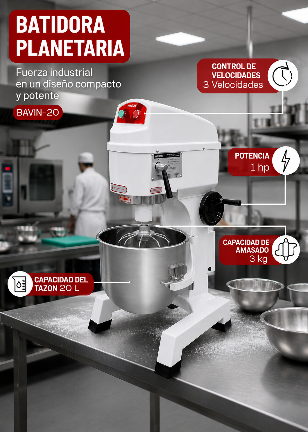 compra batidora industrial rhino en maha