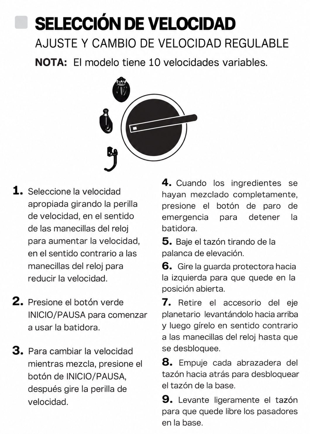 Detalle de la batidora planetaria profesional de 20 L en acero inoxidable 201, imagen 36