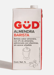 Bebida barista de almendra sin azúcar añadida Gud 1 L