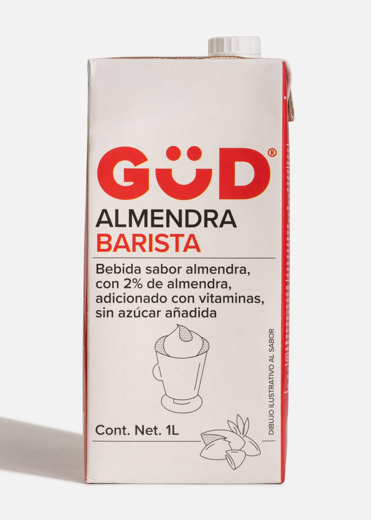 Bebida barista de almendra sin azúcar añadida Gud 1 L