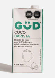Bebida barista de coco sin azúcar añadida Gud 1 L