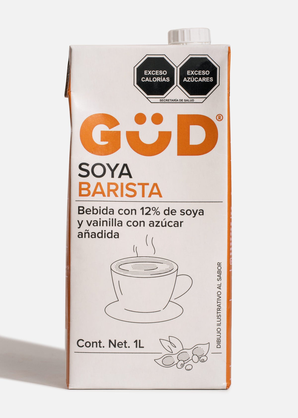 Bebida barista de soya sin azúcar añadida Gud 1 L