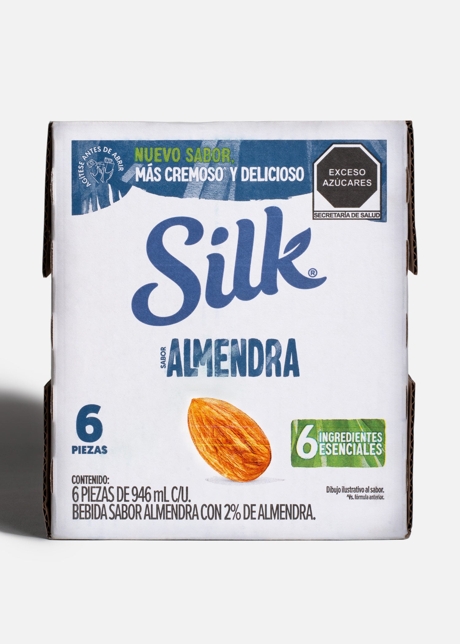 Envase Tetra Pak de bebida vegetal Silk almendra