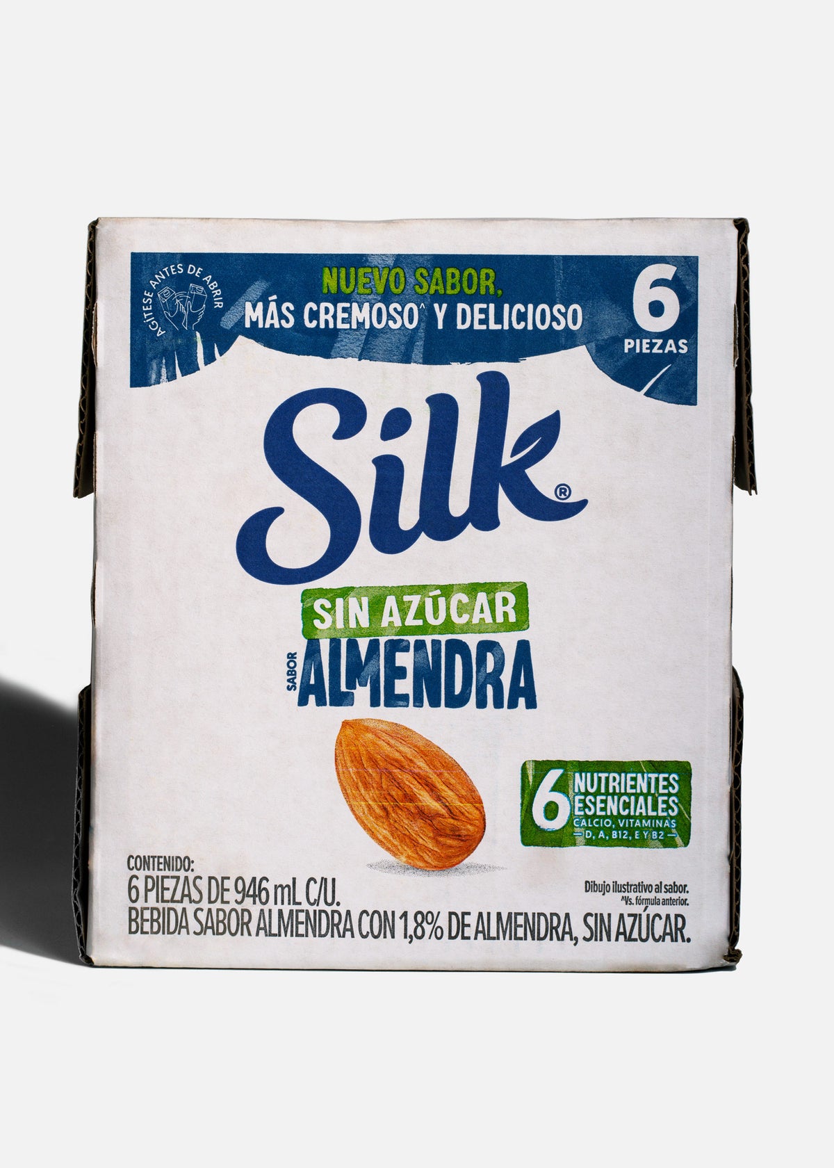Envase Tetra Pak Silk almendra sin azúcar 946 ml