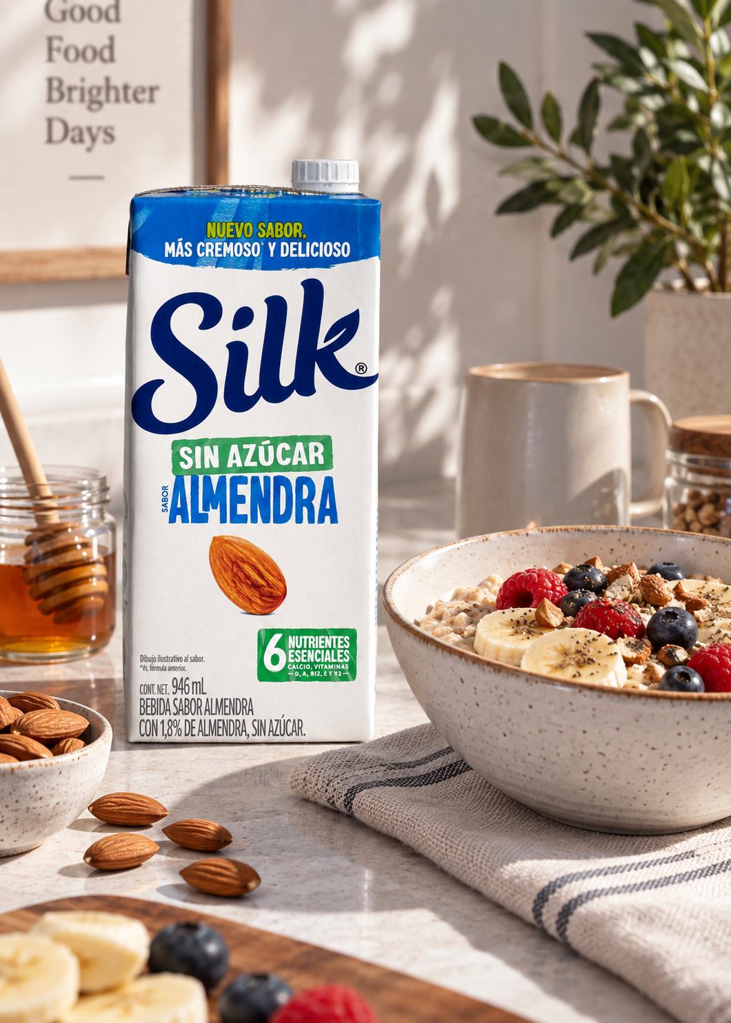Bebida vegetal de almendra con calcio y vitaminas Silk