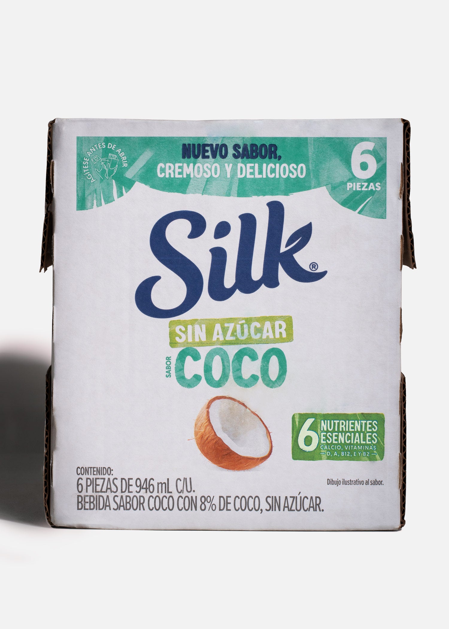Bebida de coco sin azúcar para smoothies y bebidas
