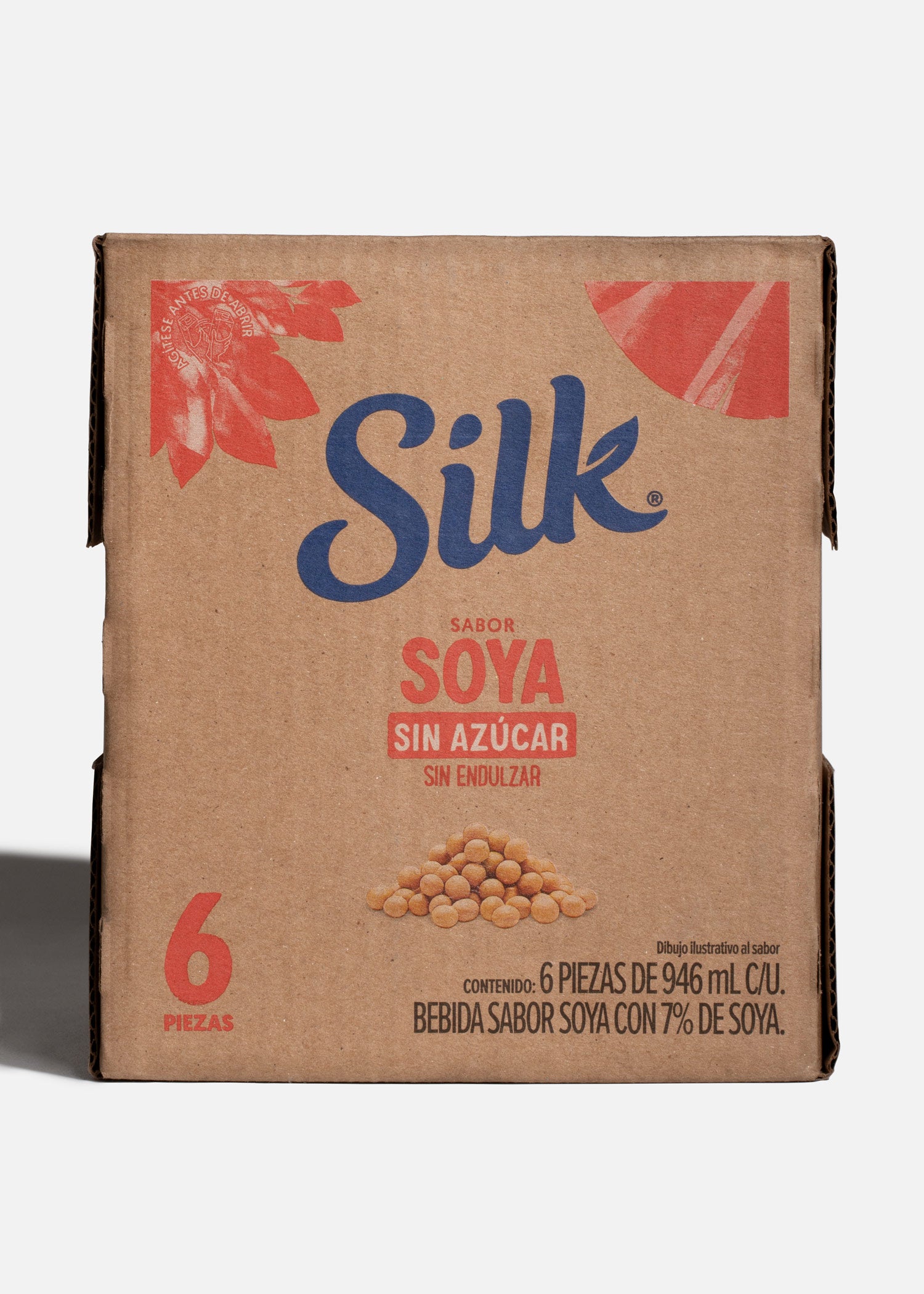 Envase Tetra Pak Silk soya sin azúcar 946 ml