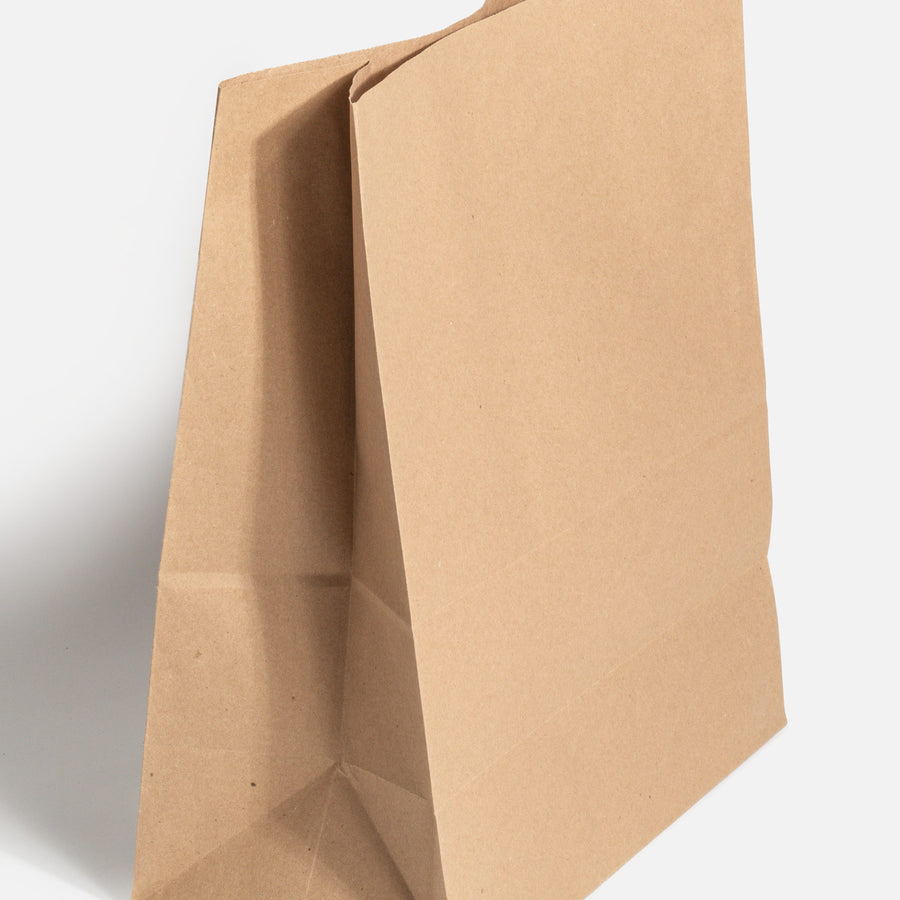 Bolsa de papel kraft café 32 gr Sac 28x15X35 cm
