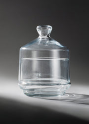 Bombonera de cristal transparente de 260 ml