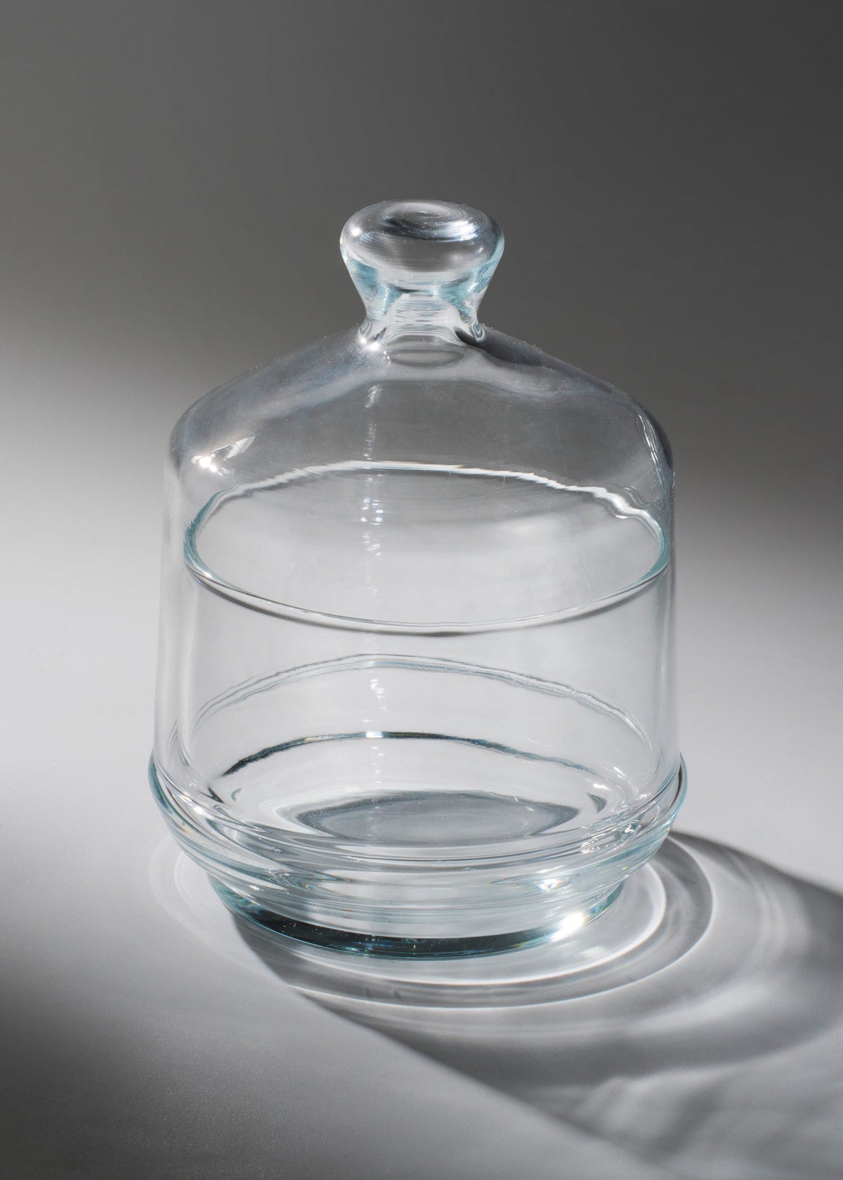 Bombonera de cristal transparente de 260 ml
