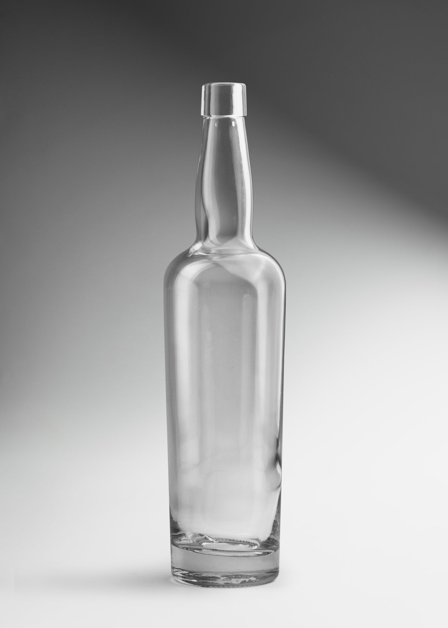 Botella mezcalera de vidrio transparente Premium Louisville 750 ml