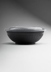 Contenedor de alimentos MAHA bowl negro de 50 oz con tapa transparente