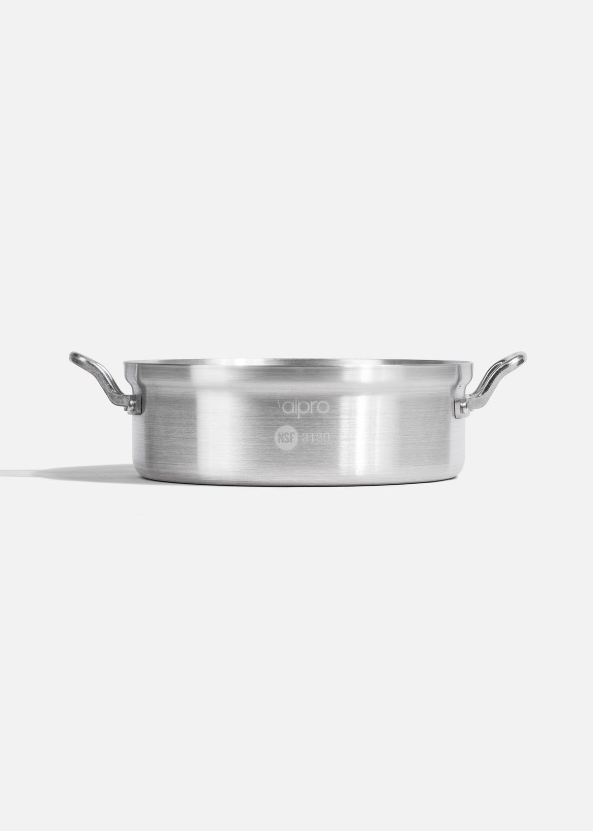 Budinera de aluminio grado alimenticio plata triple fuerte con tapa NSF 7 L — imagen de producto