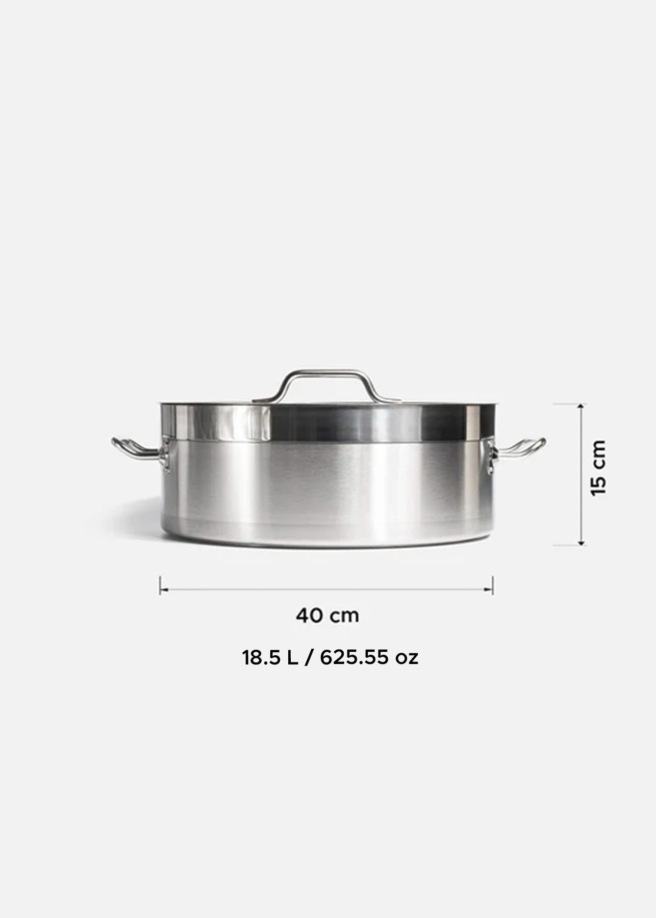 Budinera de acero inoxidable quirúrgico con tapa plata Coccio 18.5 L. Premium