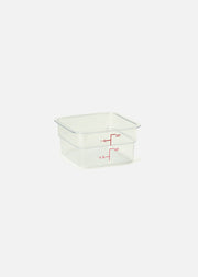 Cambro contenedor de cocina de policarbonato cuadrado transparente 2 L