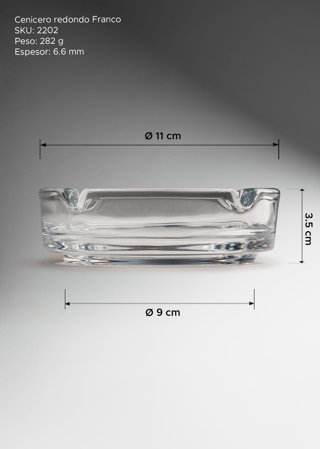 precio cenicero de vidrio maha