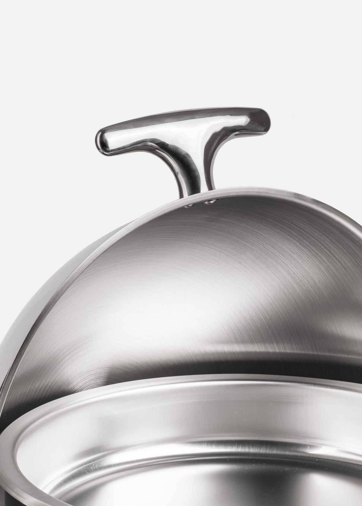 Chafer redondo acero inoxidable plata 6 L — imagen de producto, vista 10