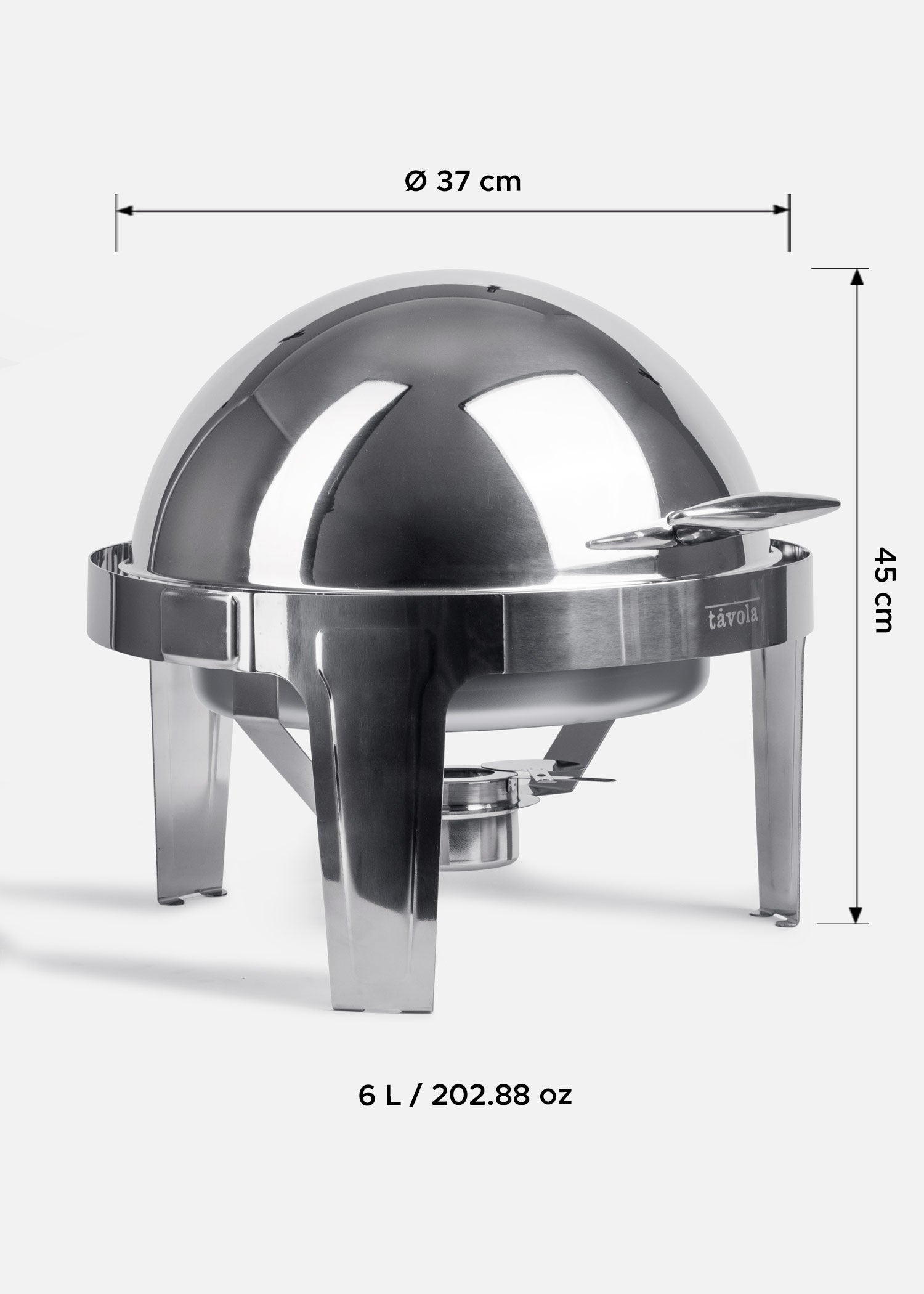 precio chafer de acero inoxidable maha