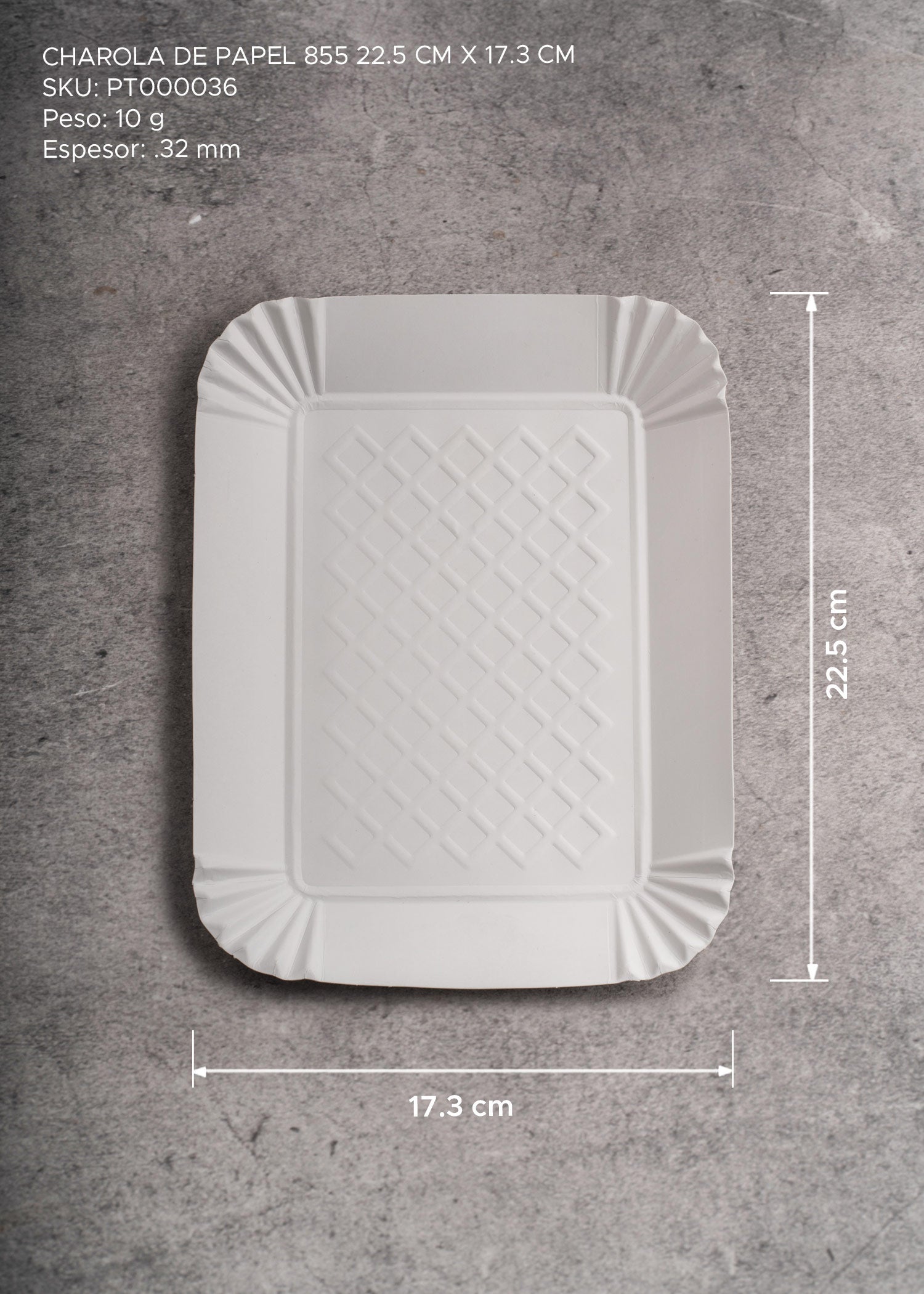precio charola desechable maha