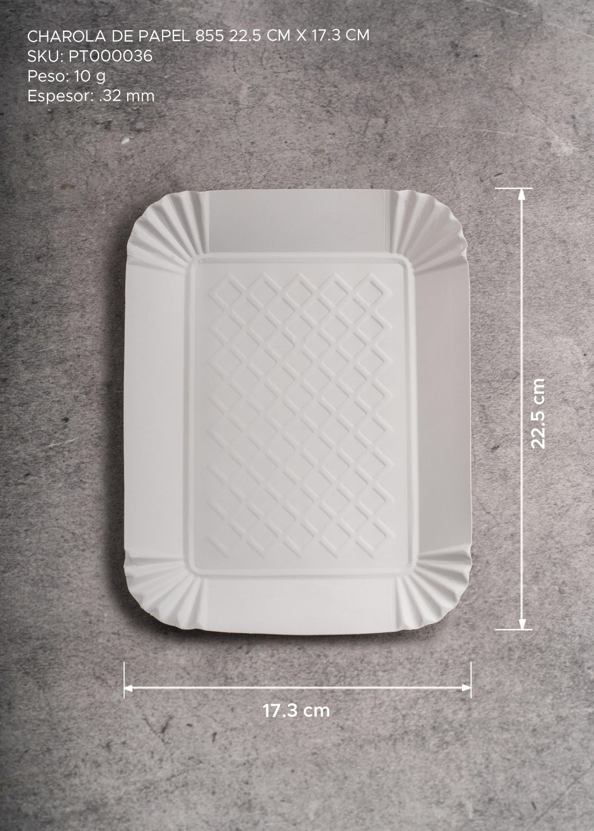 precio charola desechable maha