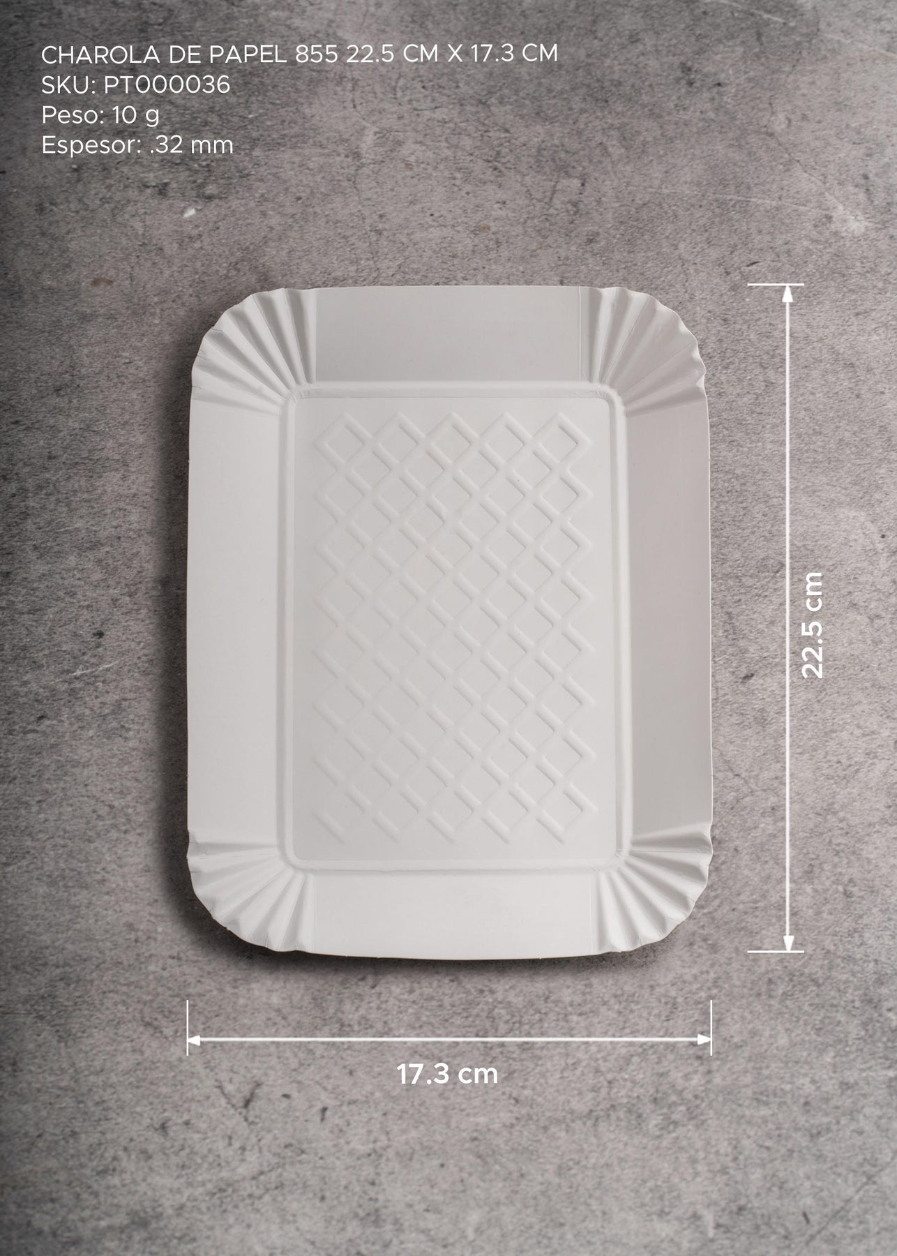 precio charola desechable maha