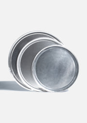 Charola de aluminio plata para pizza 35, 40 y 45 — imagen de producto, vista 1