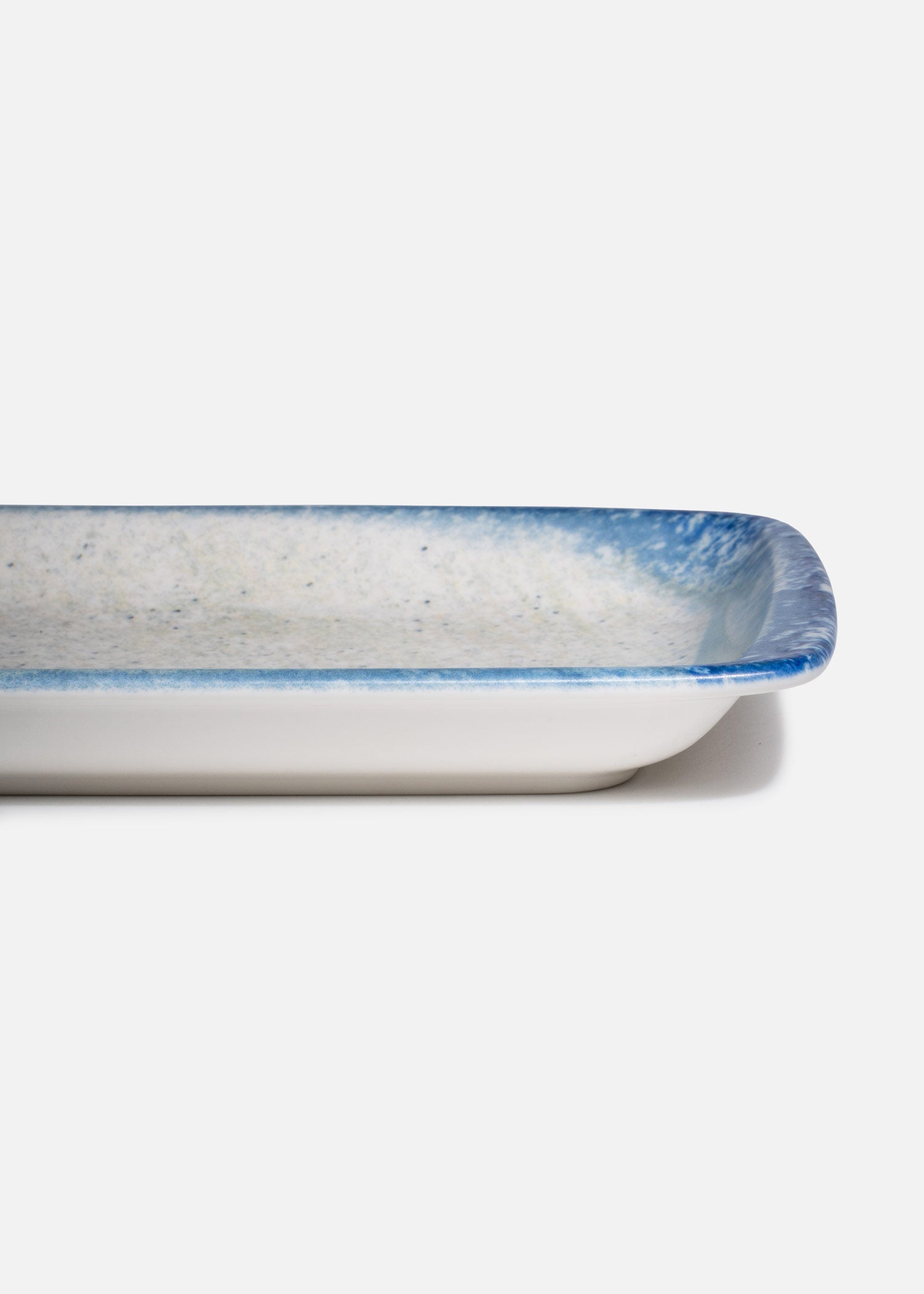 Charola larga de porcelana para sushi y sashimi
